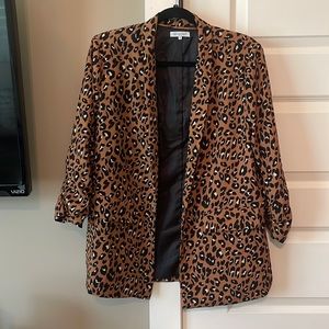 Leopard blazer
